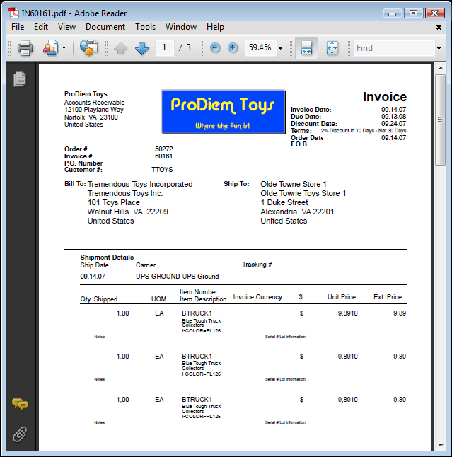 7. Emailing Invoices