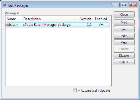 1. Installing The Batch Manager Package (xtbatch)