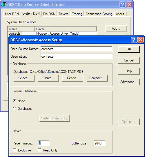 2-sample-odbc-connection