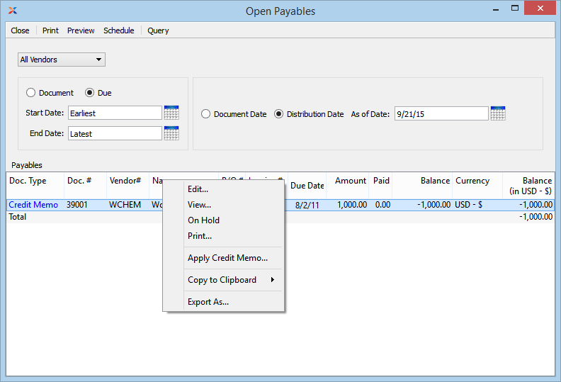 1 7 2 Open Payables